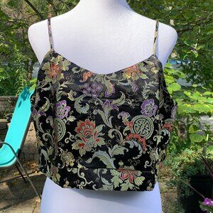 FIRM PRICE Polly & Esther Asian Cropped Top